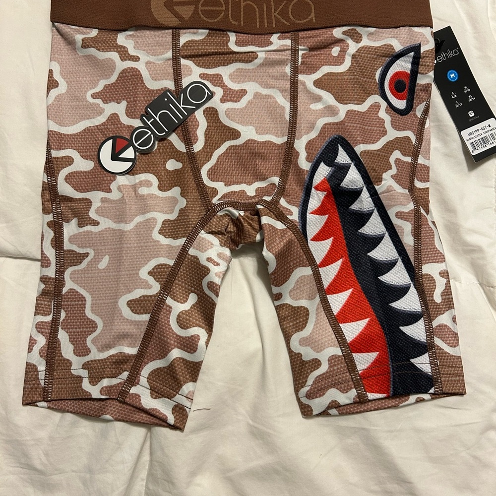 Ethika Brown Camo Shark Boxer Briefs